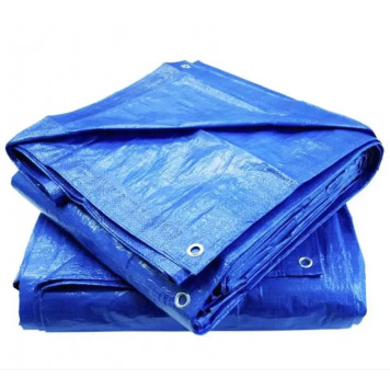 Тент  10×15 м Blue синій садовий і будівельний — універсальний водонепроникний укривний матеріал