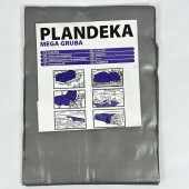 Тент 260 г/м² 2х6 м тарпауліновий "PLANDEKA"