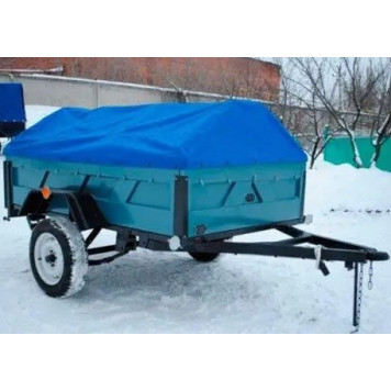 Тент  10×15 м Blue синій садовий і будівельний — універсальний водонепроникний укривний матеріал-2