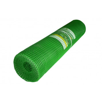 Сітка парканна зелена 12×14 мм 0.5×100 метрів — парканна пластикова для вольєрів, саду, ягідників