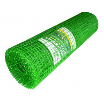 Сітка зелена декоративна 12×14 мм 1.5×100 метрів — парканна пластикова для вольєрів, саду, ягідників-3