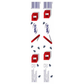 Плоска клейка стрічка від мух Bros