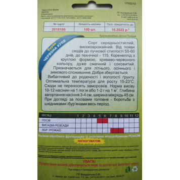 Буряк "Червона куля" 100шт.-1