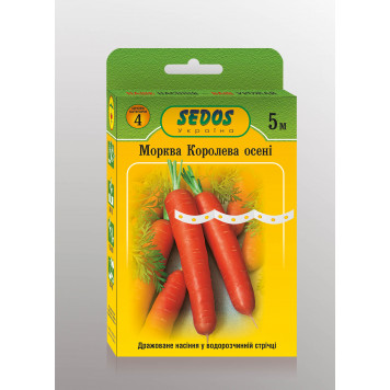 Насіння моркви на стрічці "Королева осені"