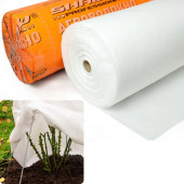 Біле агроволокно Спанбонд 30 г/м², розмір 3,2 х 50 м (Чехія) з УФ-захистом 4% — надійний укривний матеріал для рослин