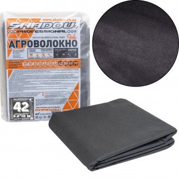 Агроволокно чорне 42 г/м² 1,6×10 м — надщільний захист ґрунту від бур’янів і перегріву