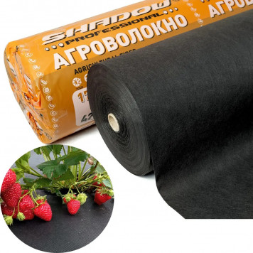 Агроволокно чорне 42 г/м² 1,07×100 м (Чехія) для мульчування та захисту від бур’янів